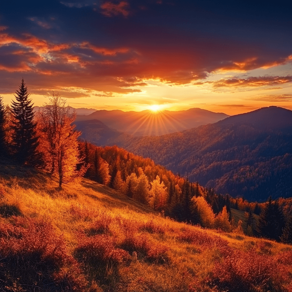 the autumn sunsets apple watch face collection header