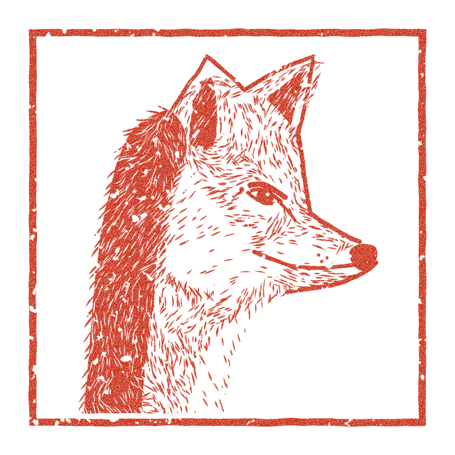 Coyote Trading coyote stamp