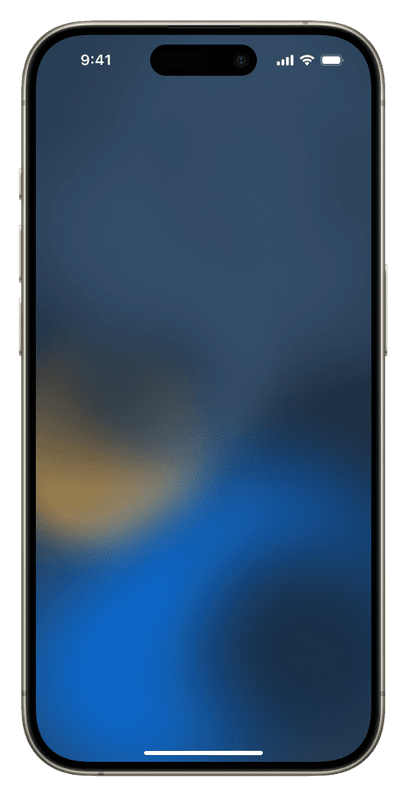 iOS custom frosted background image