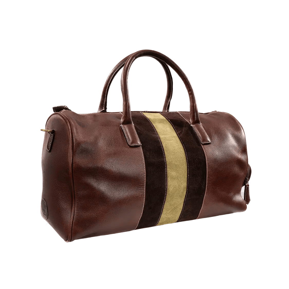 Brown Leather Duffle Bag