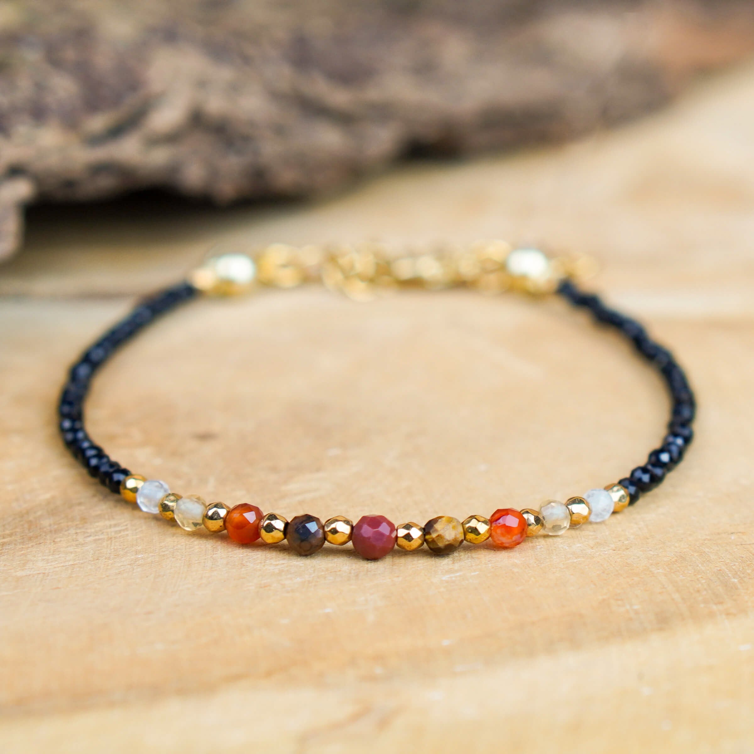 Damska bransoletka z kamieni naturalnych dla znaku zodiaku Bliźnięta