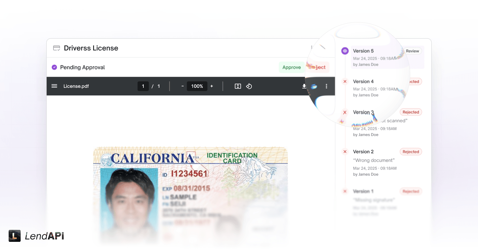 LendAPI v3.1.6 - Document Type Versioning