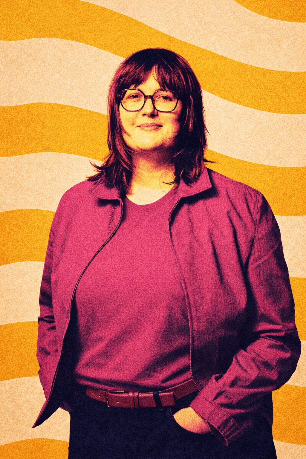 Man performing with guitar on stage