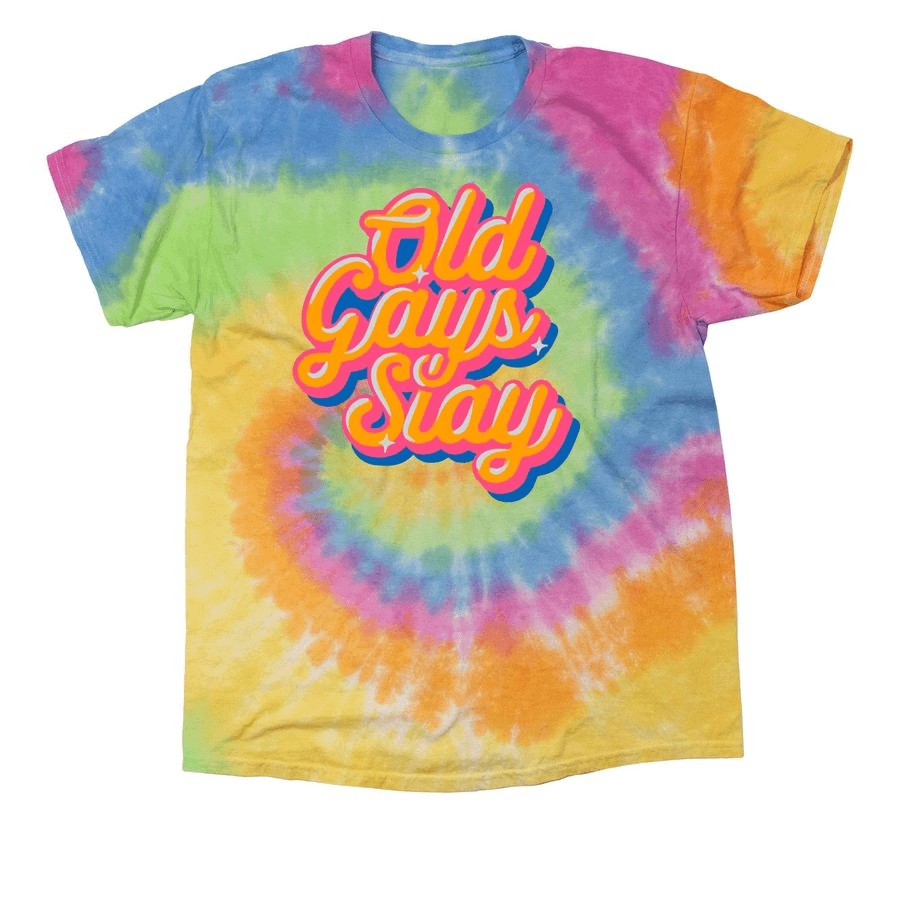 Old Gays Slay tie-dye shirt