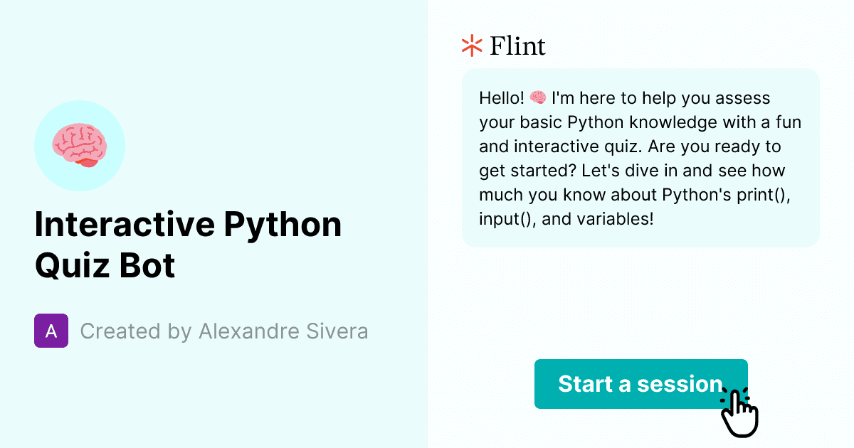 interactive python quiz bot activity