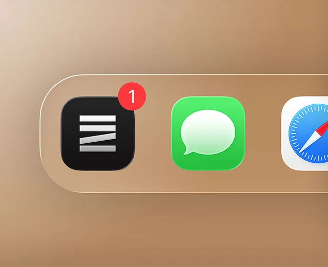 App icon on a gradient