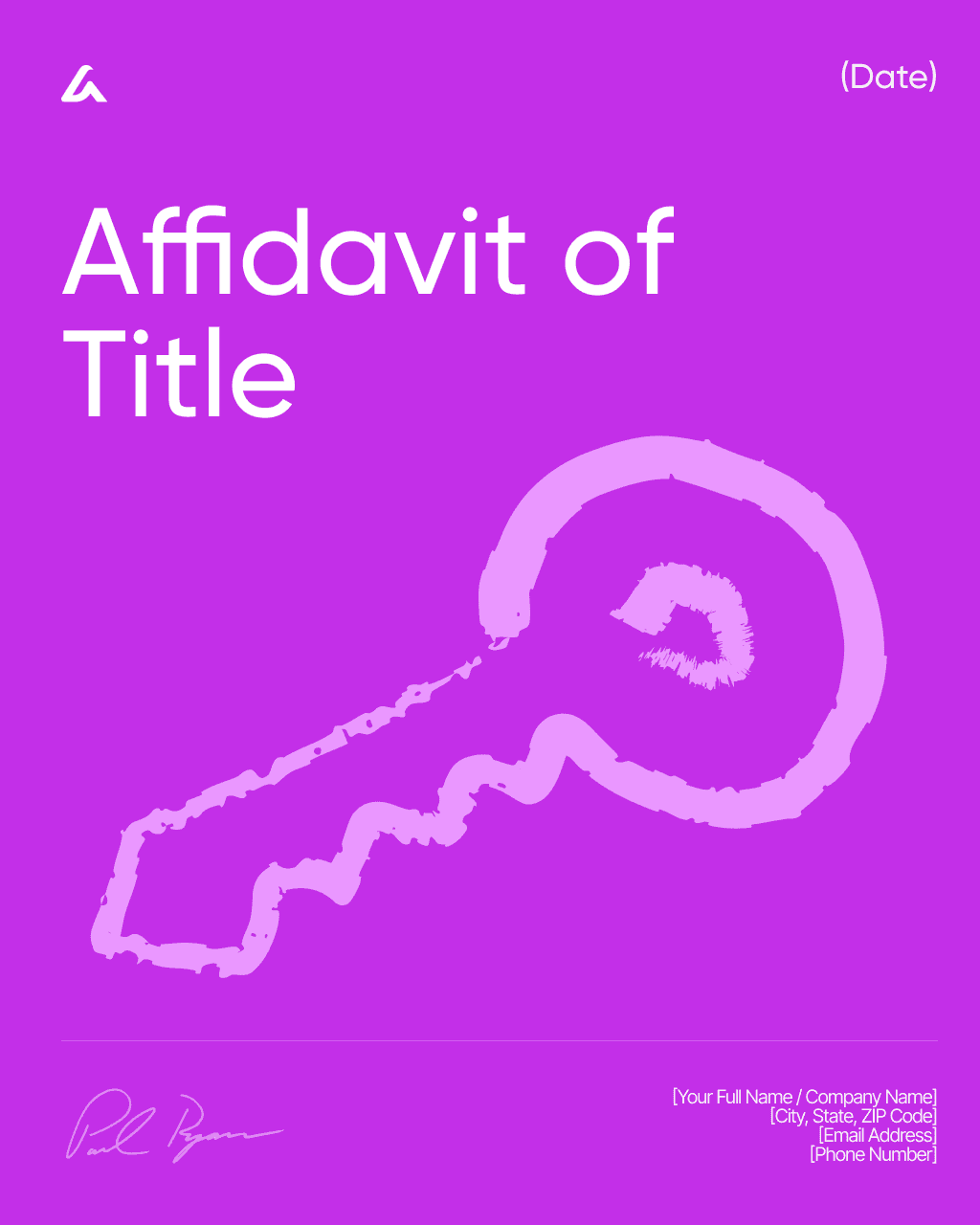 Affidavit of Title