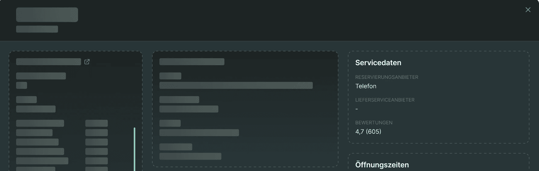 Mockup eines Layouts, welches viele Platzhalter für Informationen darstellt