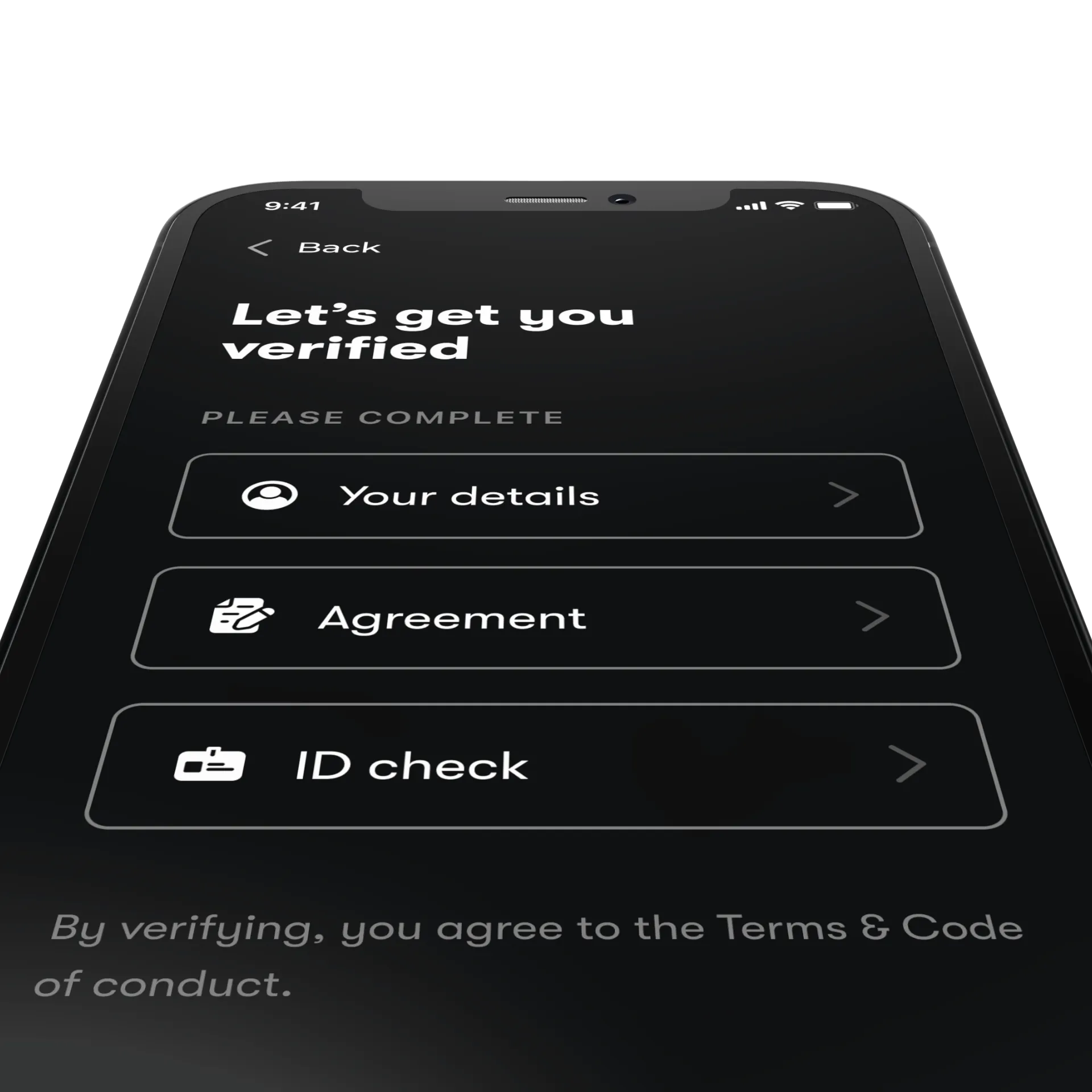Boarding Pass Verification Steps Screen