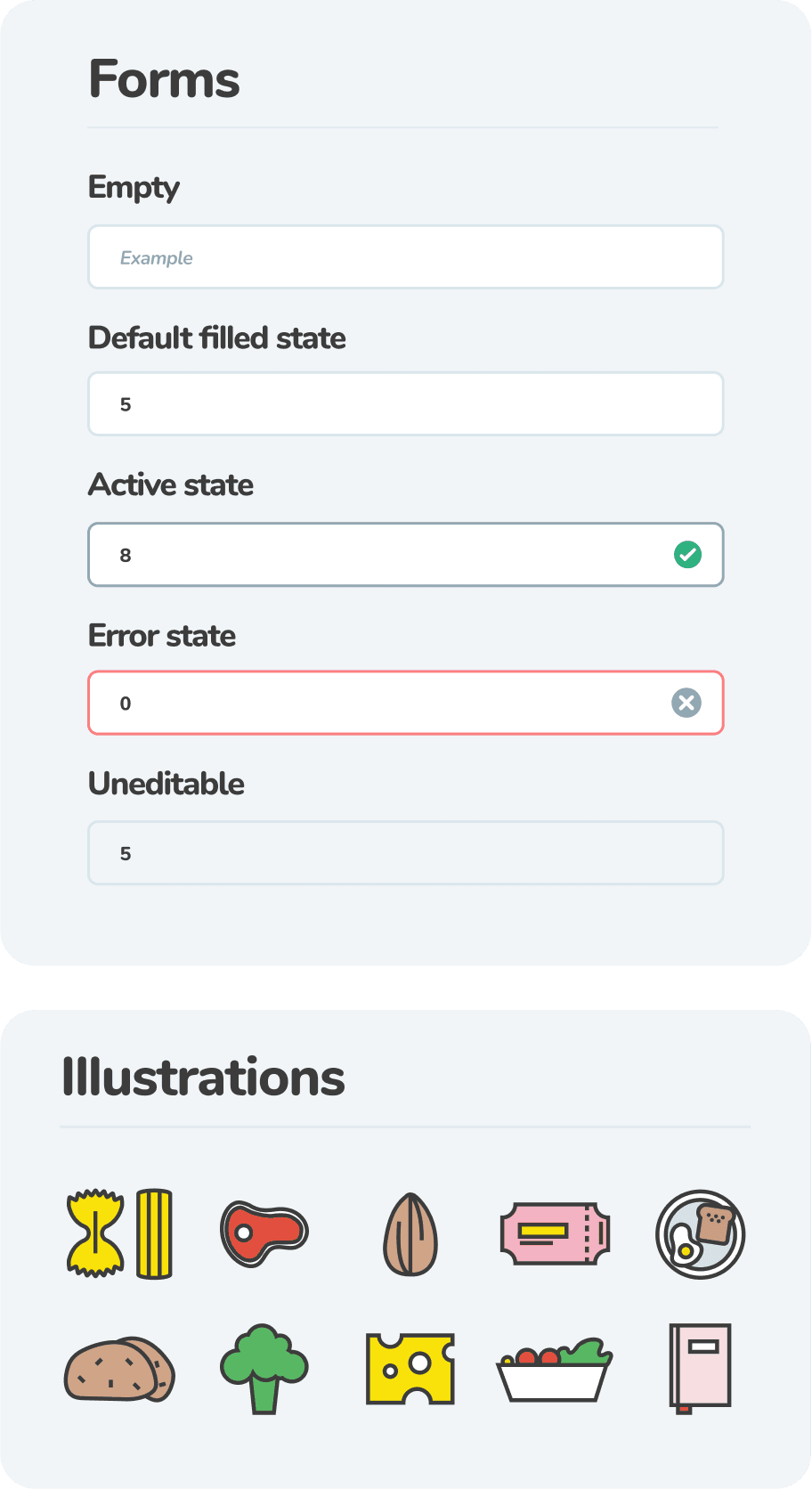Design library — illustrations