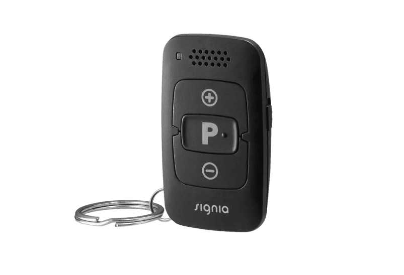 La miniPocket Signia est un accessoire télécommande pour appareils auditifs Signia, idéal pour régler volume et programmes facilement.