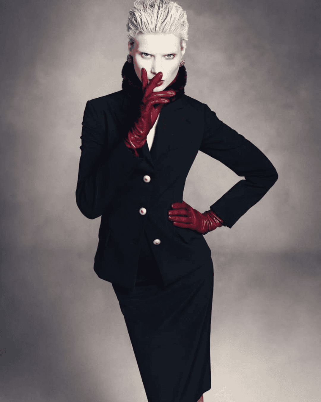 Serene woman in nature