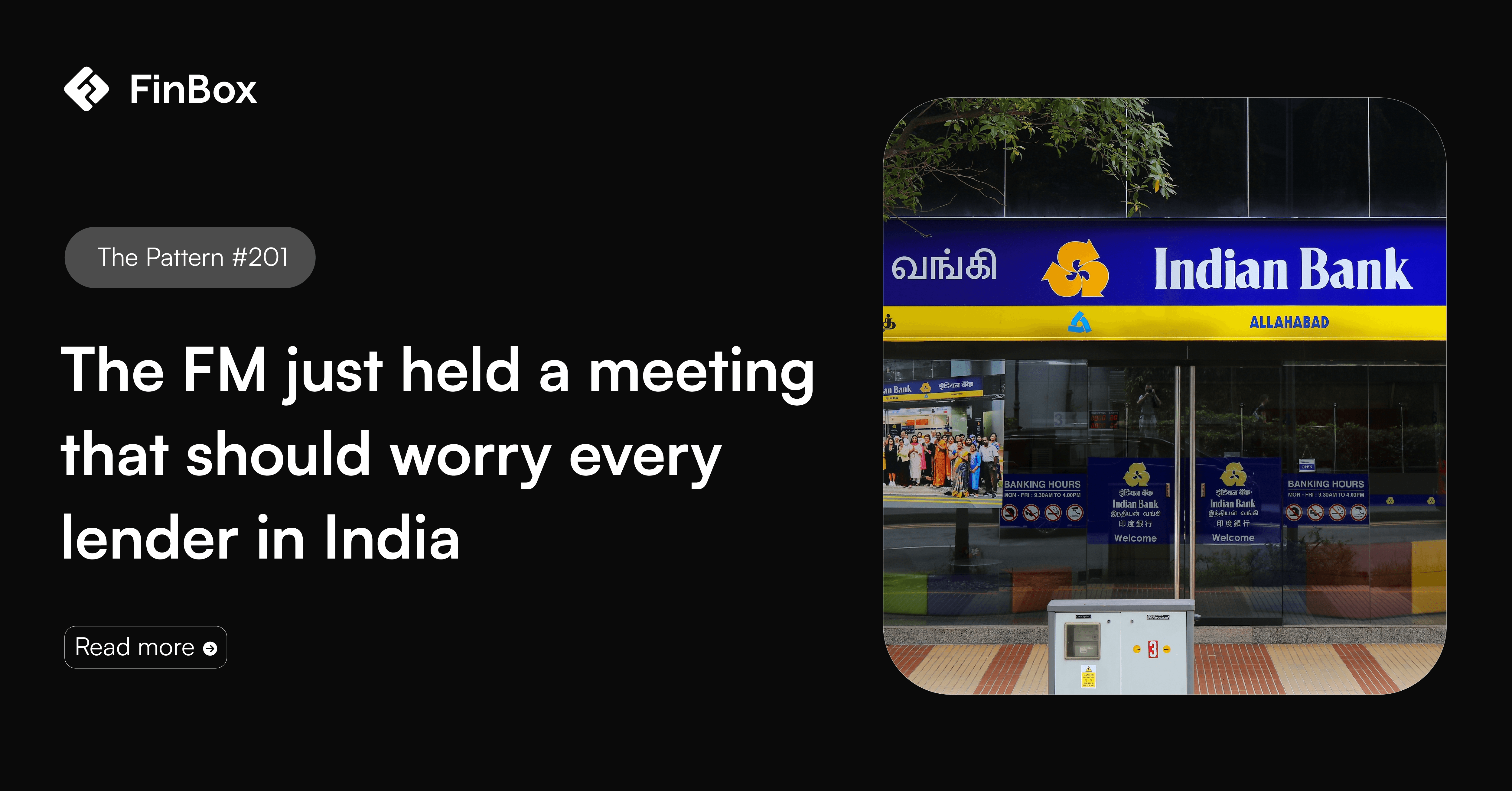 The FM just held a meeting that should worry every lender in India