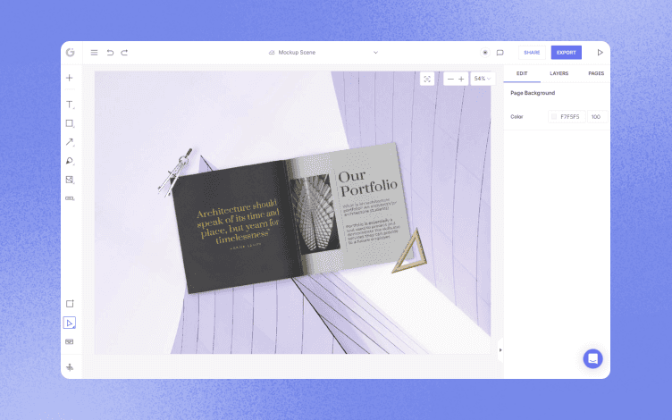 glorify mockup scene