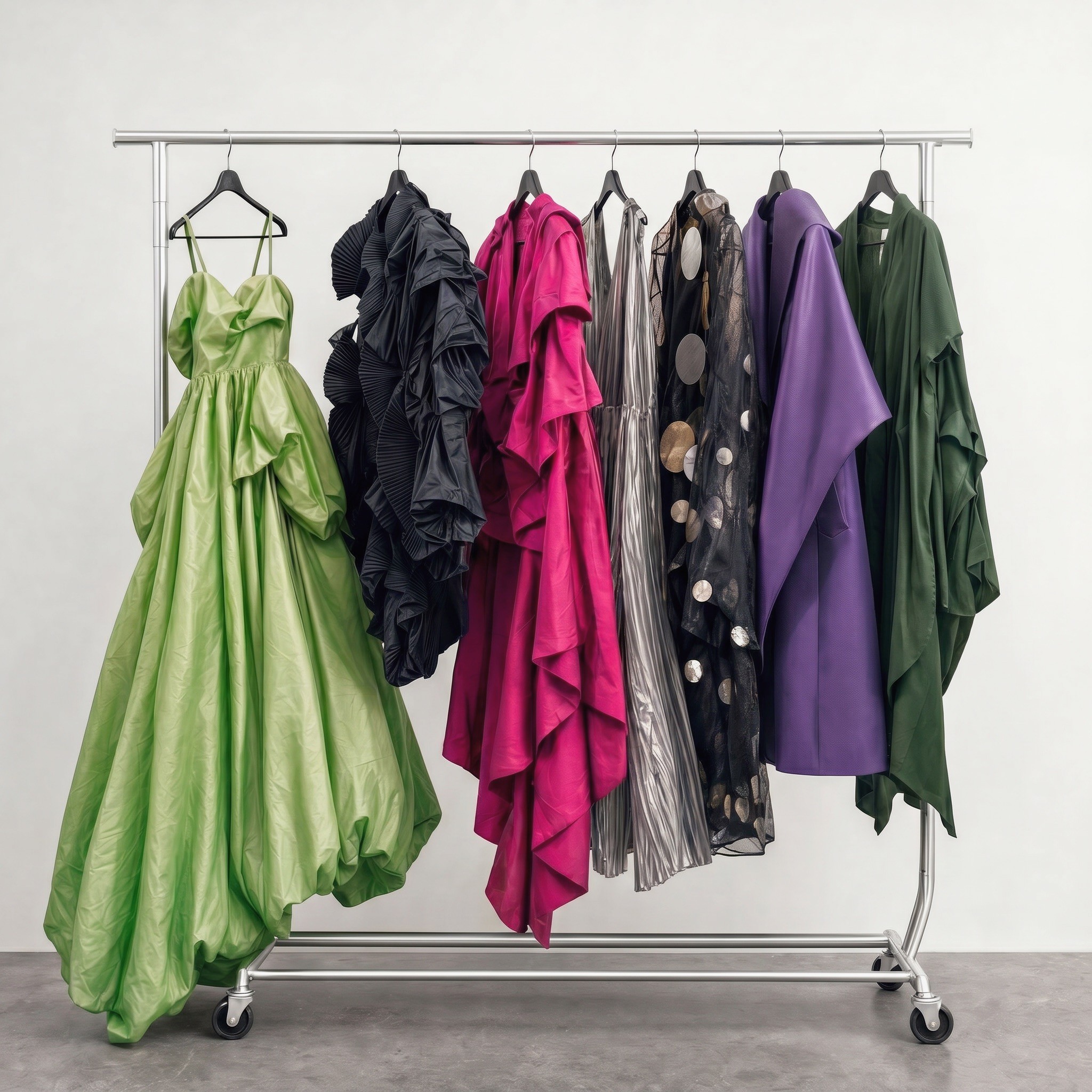 A garment generated from a prompt and a reference image