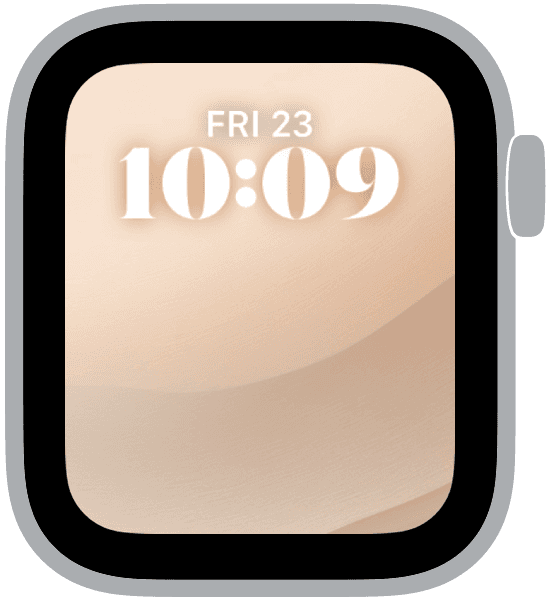 an apple watch face from the spring reset collection