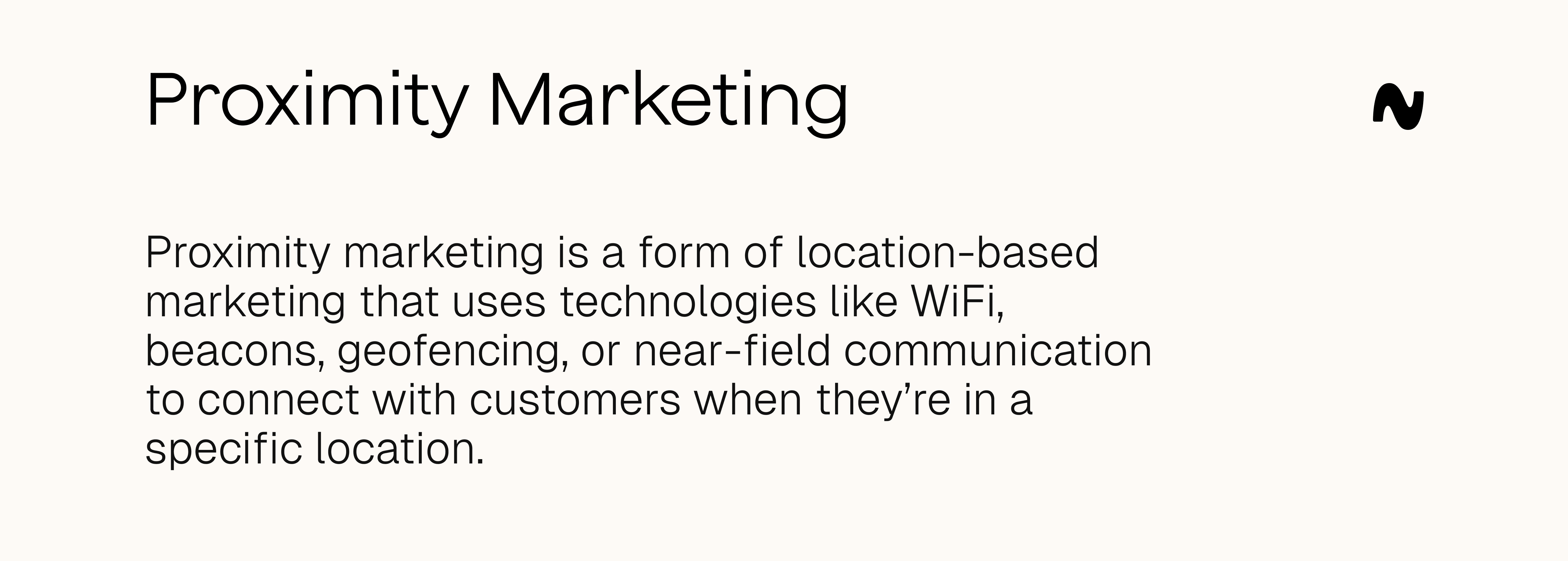 Proximity marketing definition