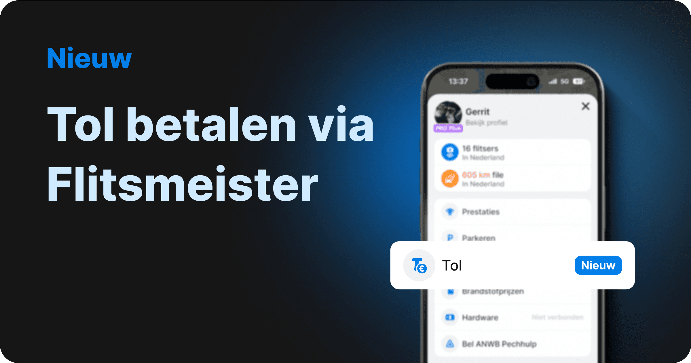 tol betalen via Flitsmeister