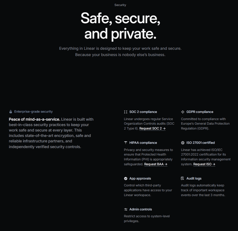 Linear's content marketing