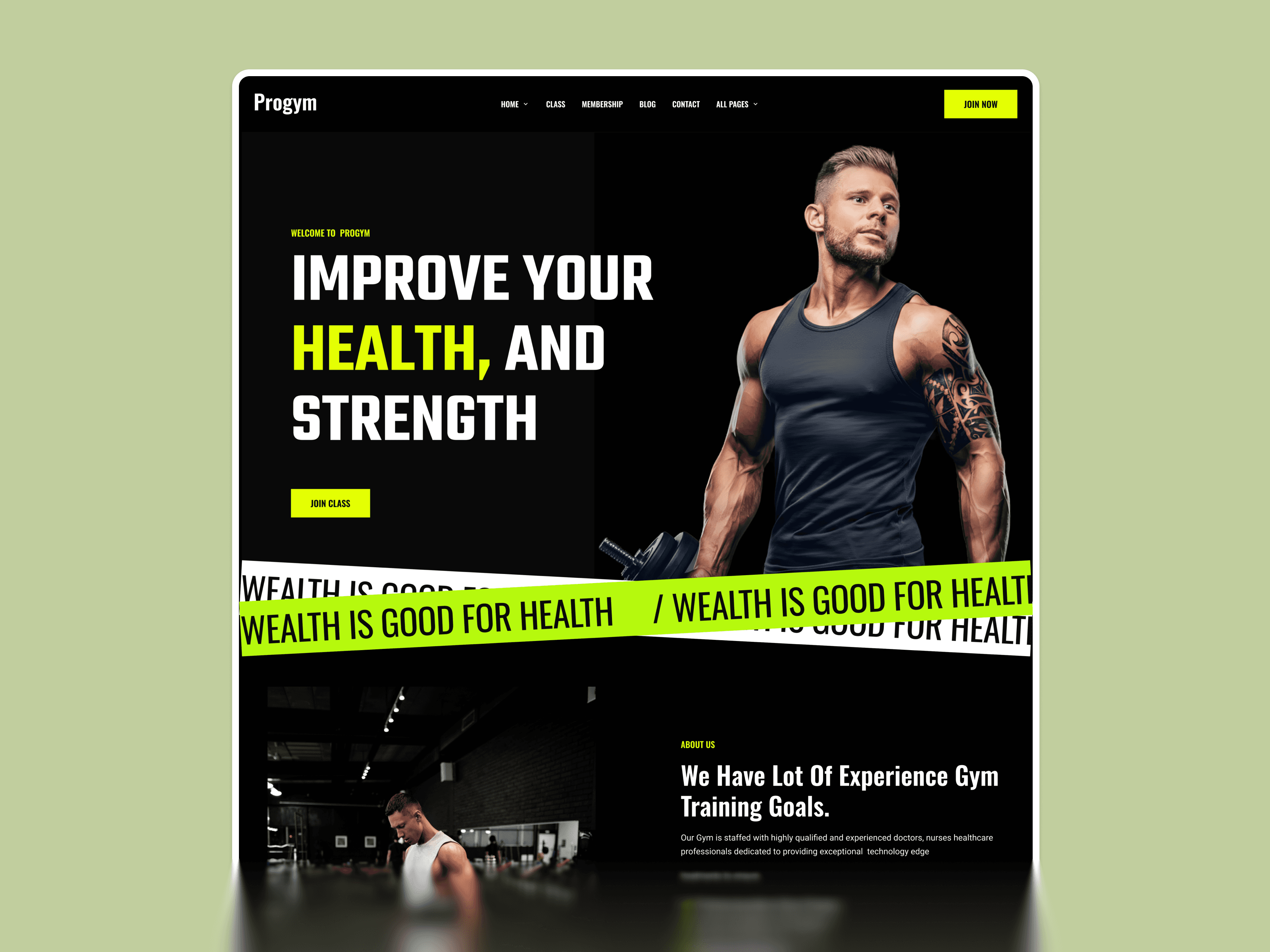 Fitness & Gym Training Framer Template
