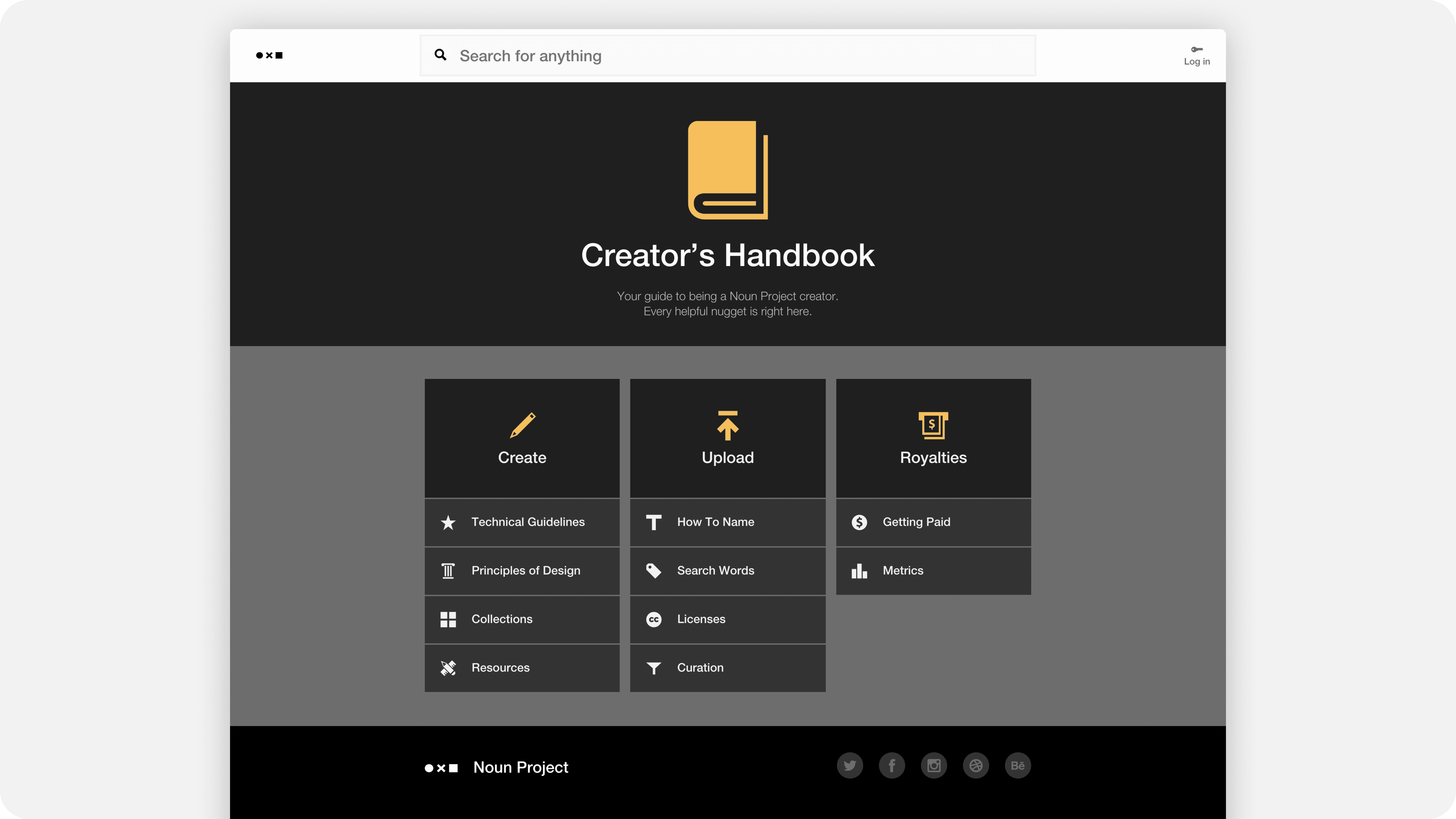 Noun Project Creator's Handbook