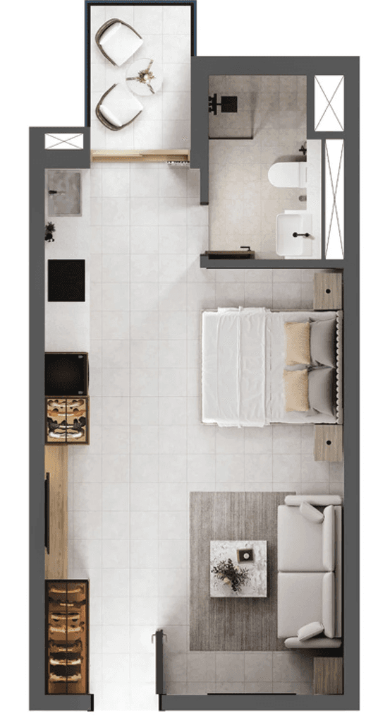 stdio designed by Levanto for ORO24, showcasing modern architecture and spacious living areas.