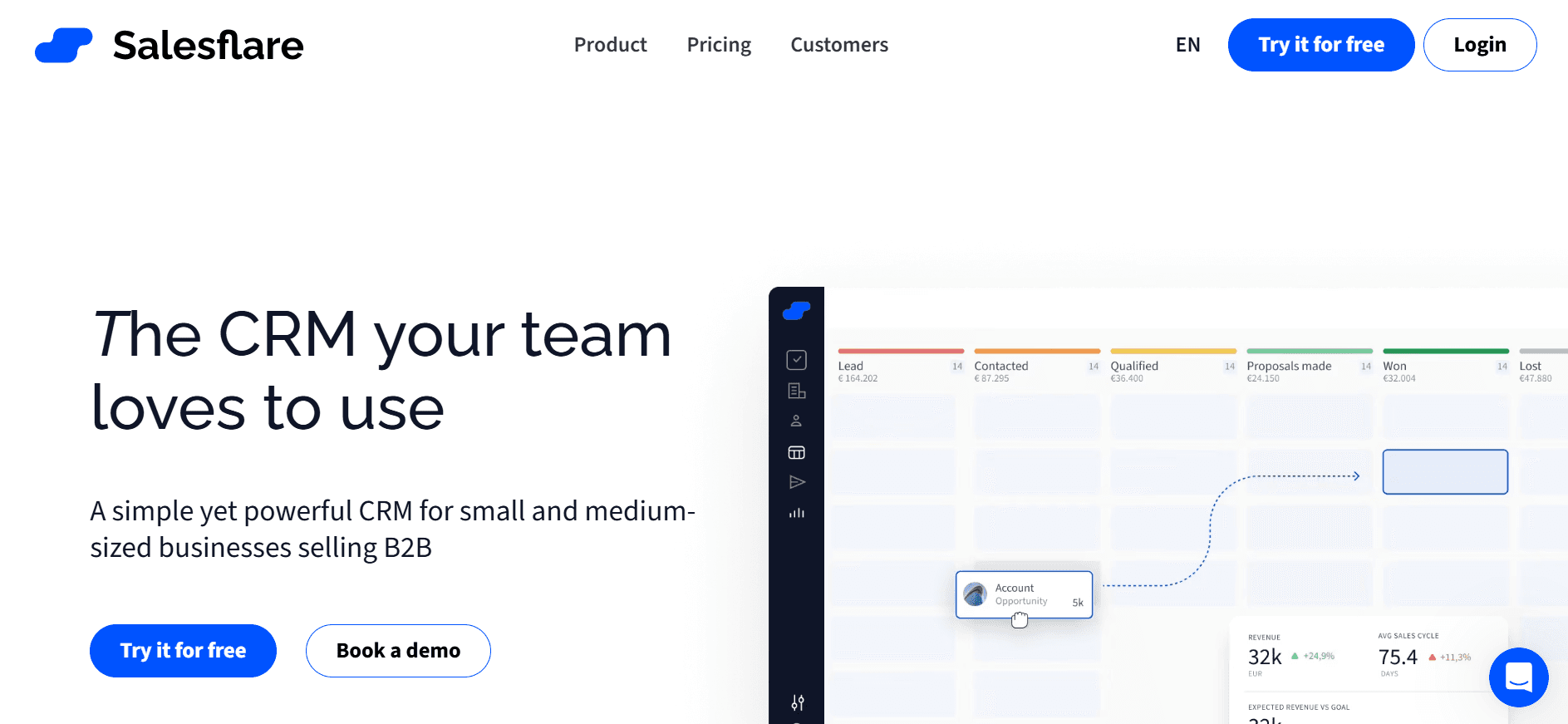 salesflare - Lead Nurturing Tools