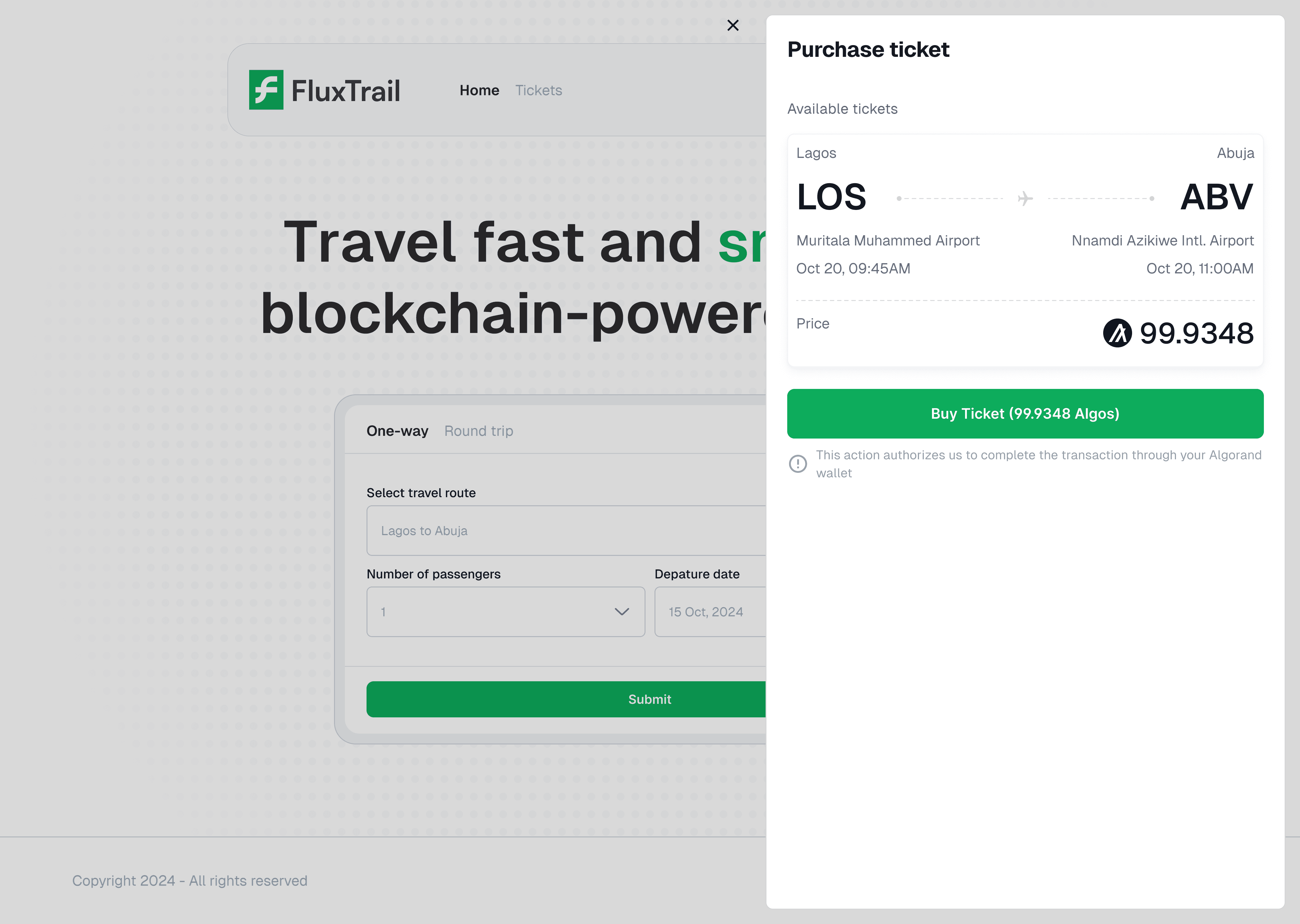 A UI shot for FluxTrail