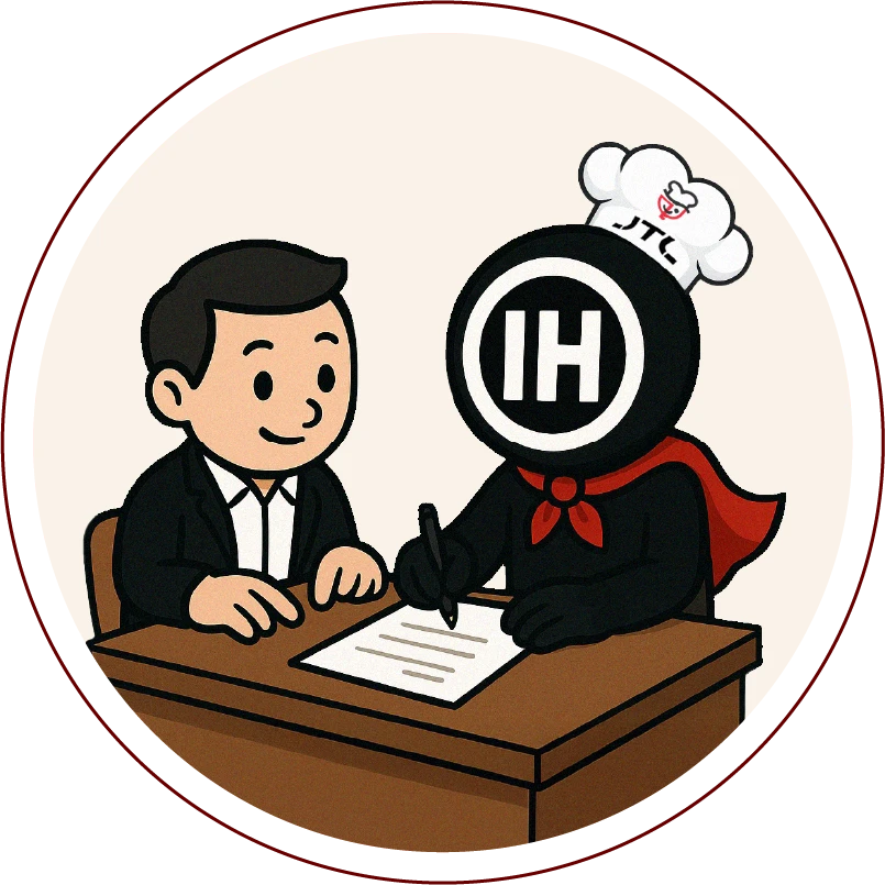 現場簽約的IH MAN