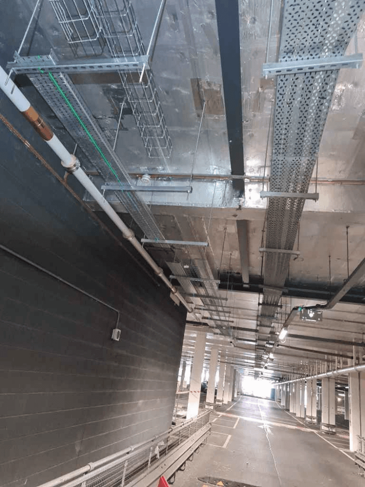 A commercial electrical installation completed by DPH