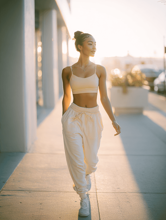 woman standing on dock