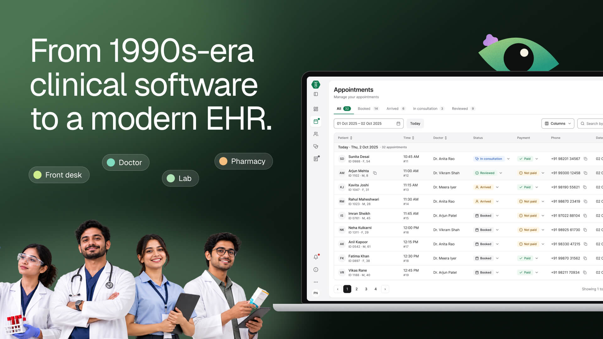 From 1990s-era clinical software to a modern EHR.