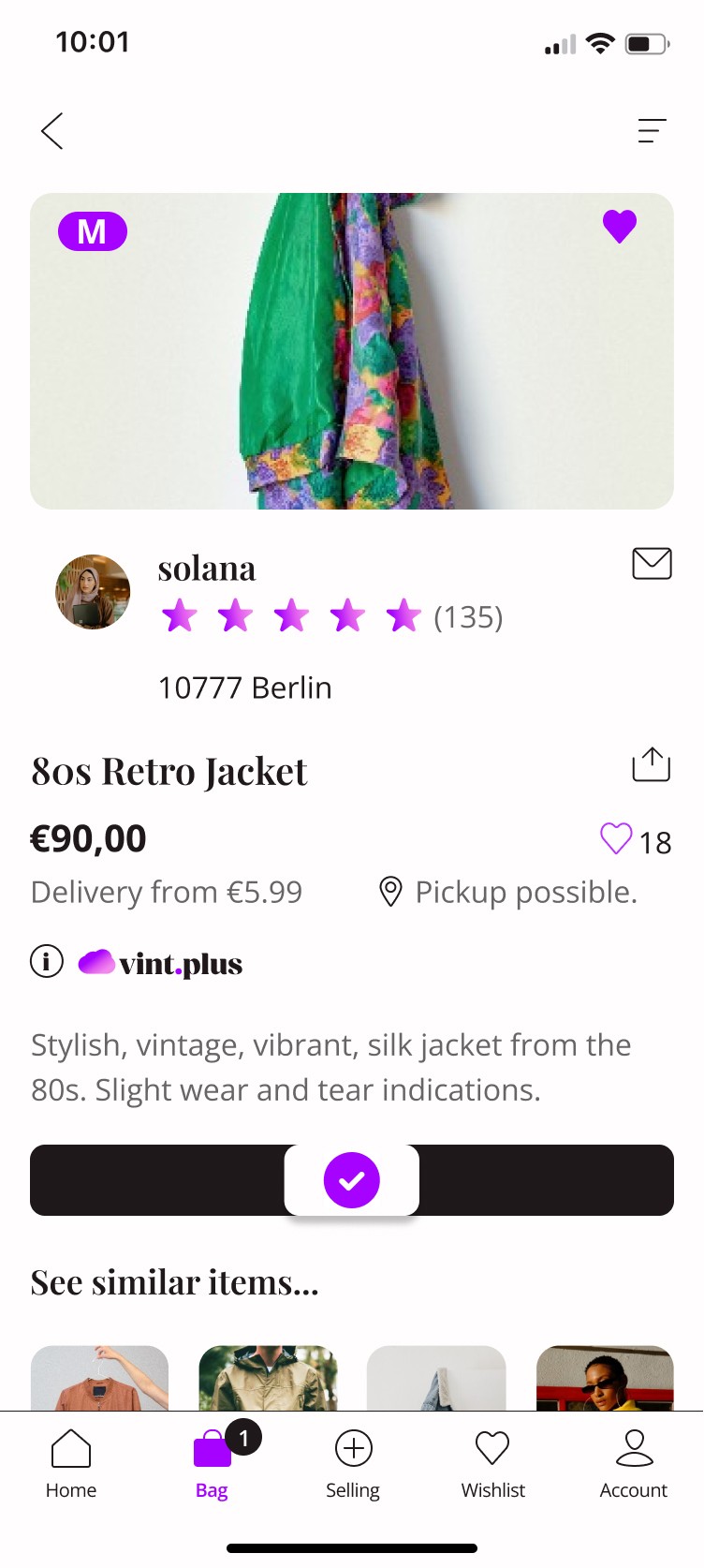 E-commerce fashion iOS store image