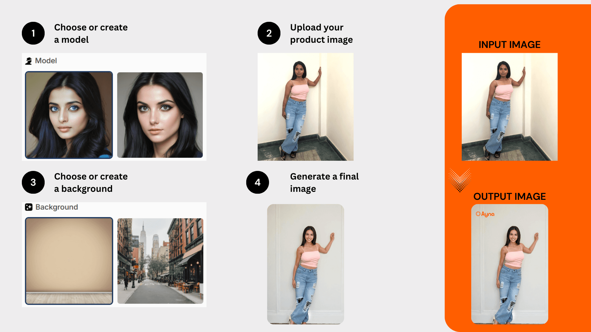 Steps to create an AI product photoshoot