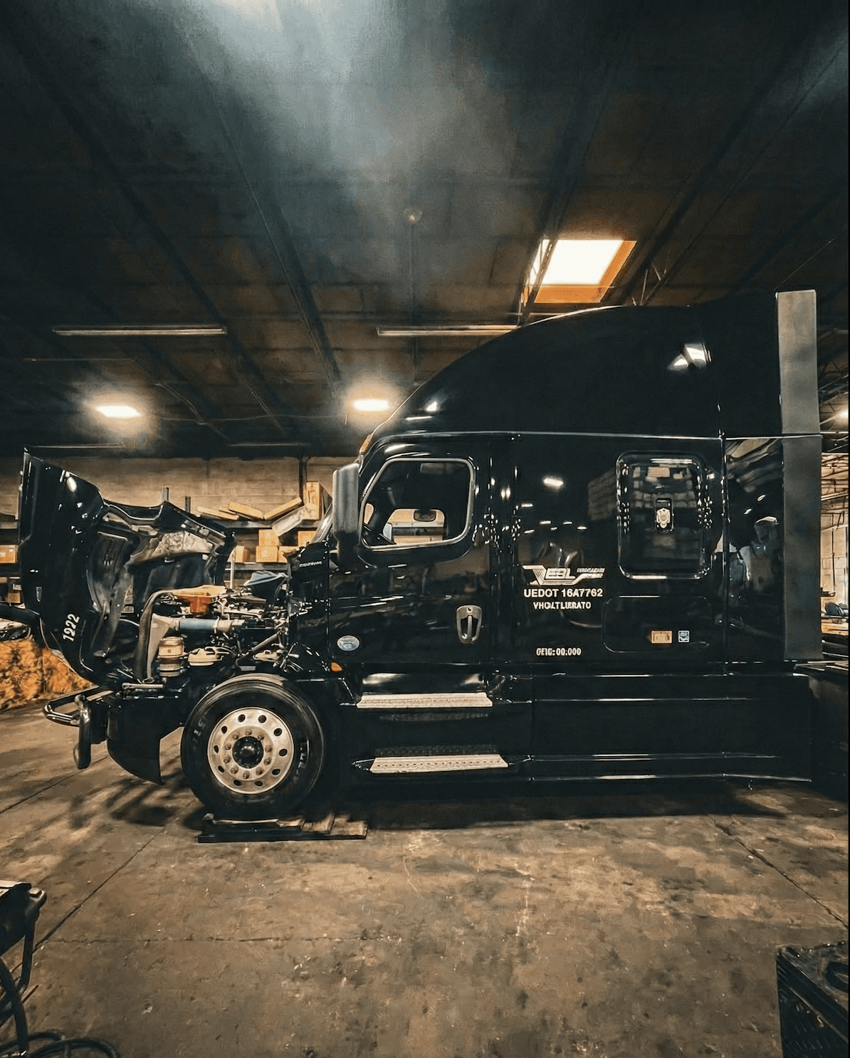 Mechanic working on a vehicle