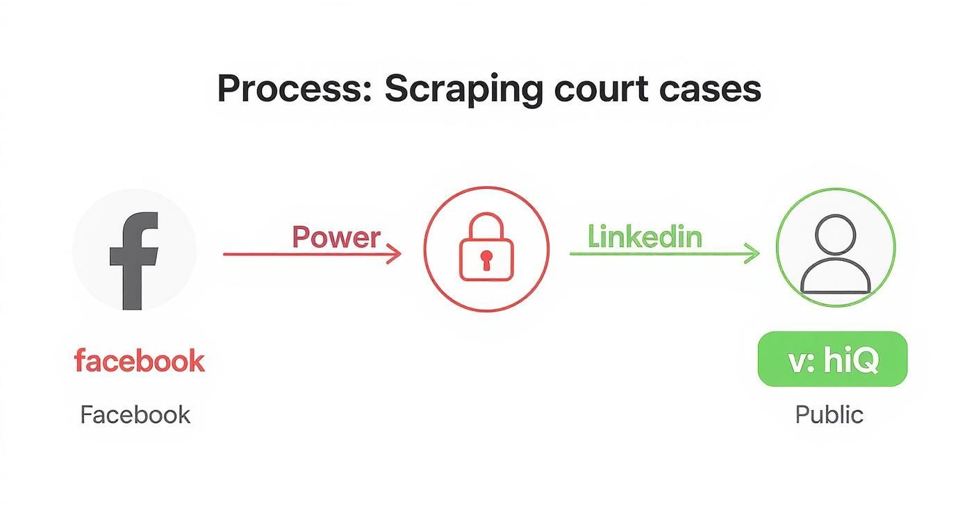 Infographic about legality of web scraping