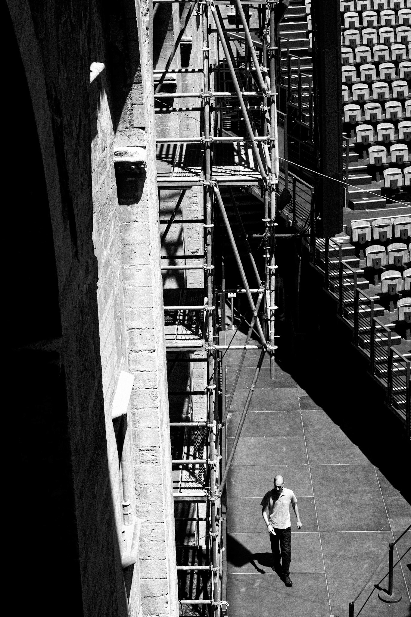 Walker in the Pope’s Palace during the Avignon Theatre Festival