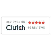 Clutch 5-star reviews badge