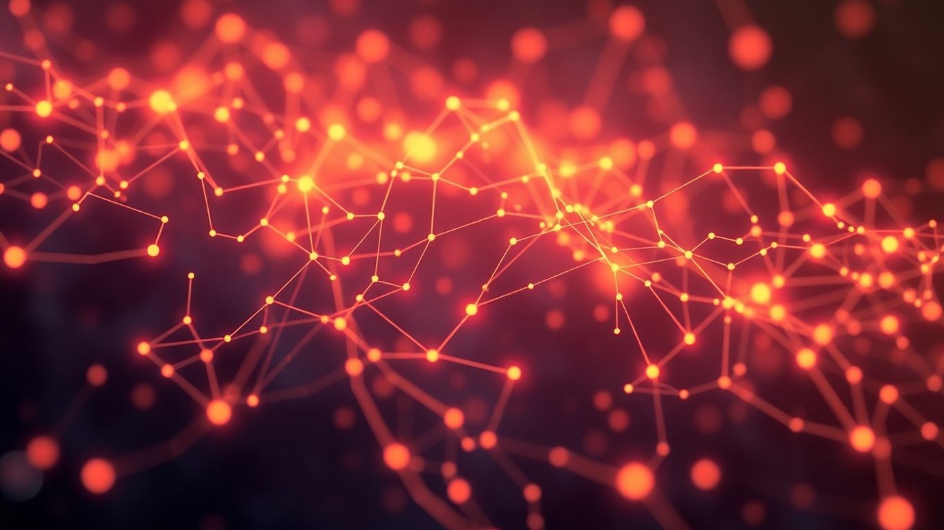 Generative AI neural network patterns and organic shapes.