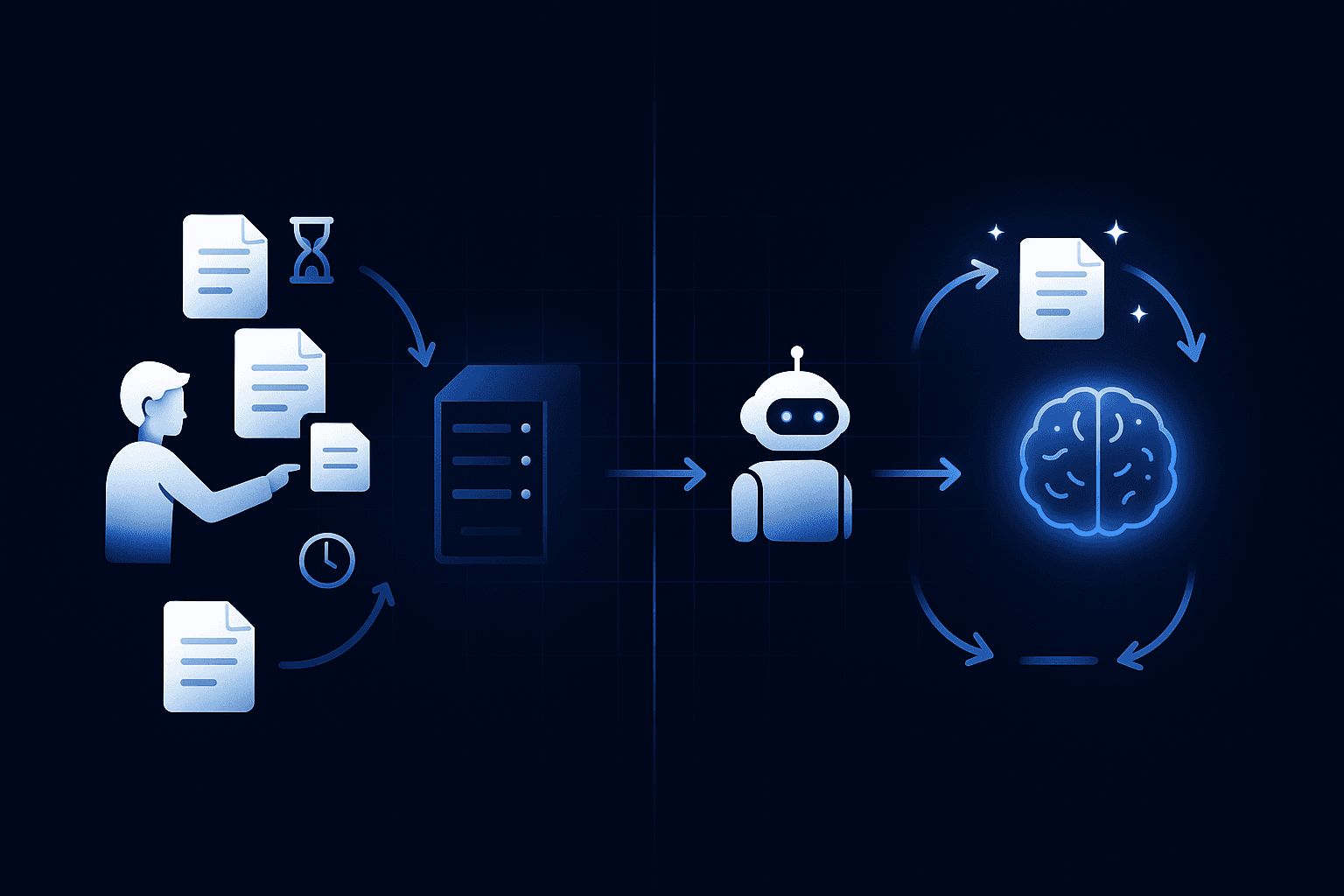 Side-by-side diagram contrasting traditional CMS pipeline with GEO-native CMS featuring AI agents and refresh loop.