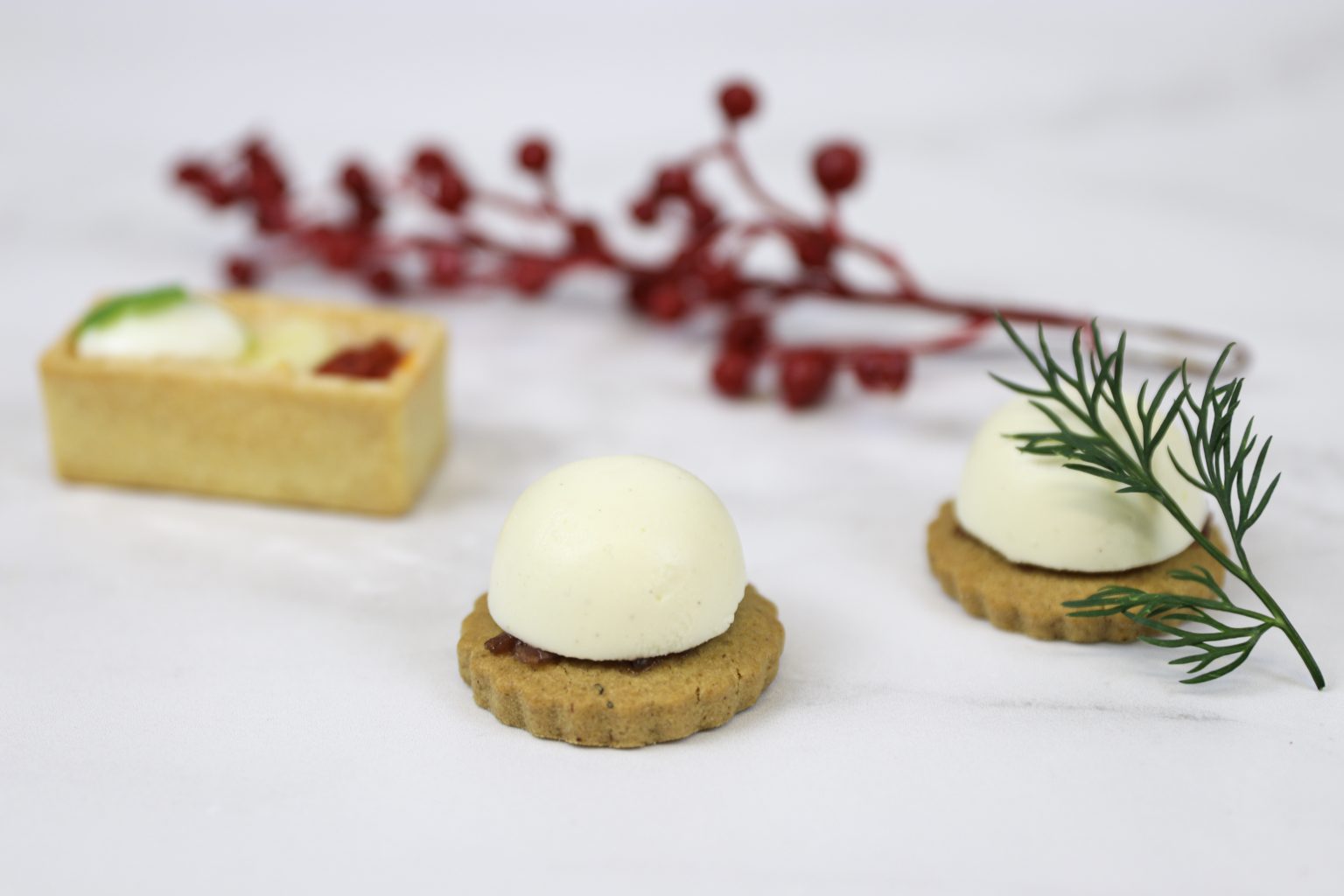 Cheese Christmas Canapes