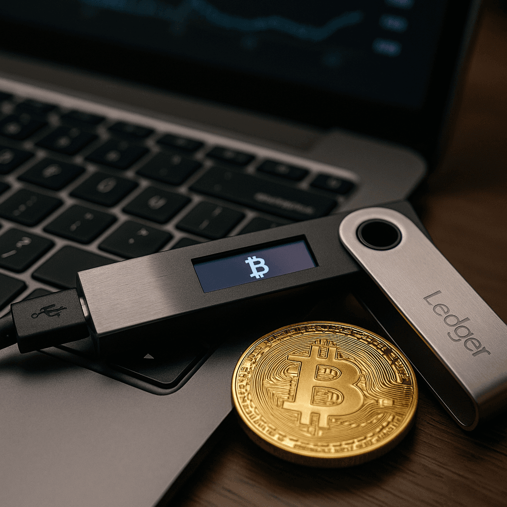 ledger with bitcoin