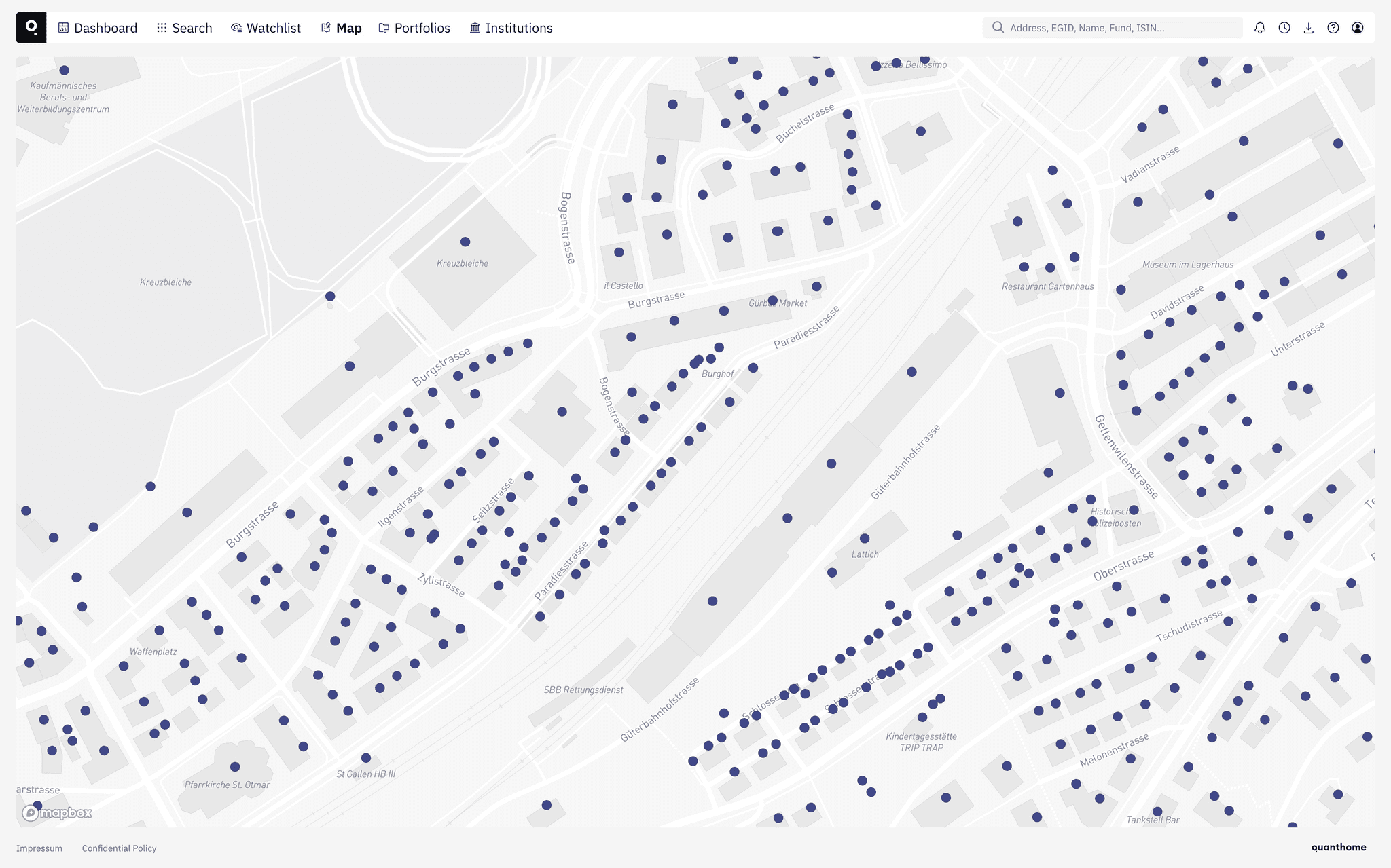 Access all Swiss real estate assets and investment vehicles. Standardise reporting, analyse and benchmark properties and funds with actionable insights, and leverage cutting-edge AI algorithms for advanced market predictions - all in one platform.