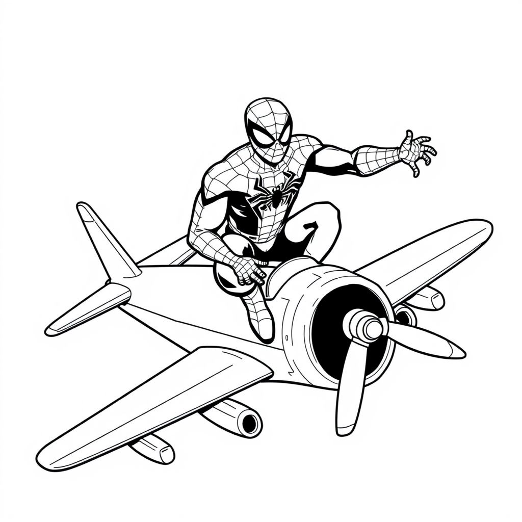 Spiderman coloring page #2