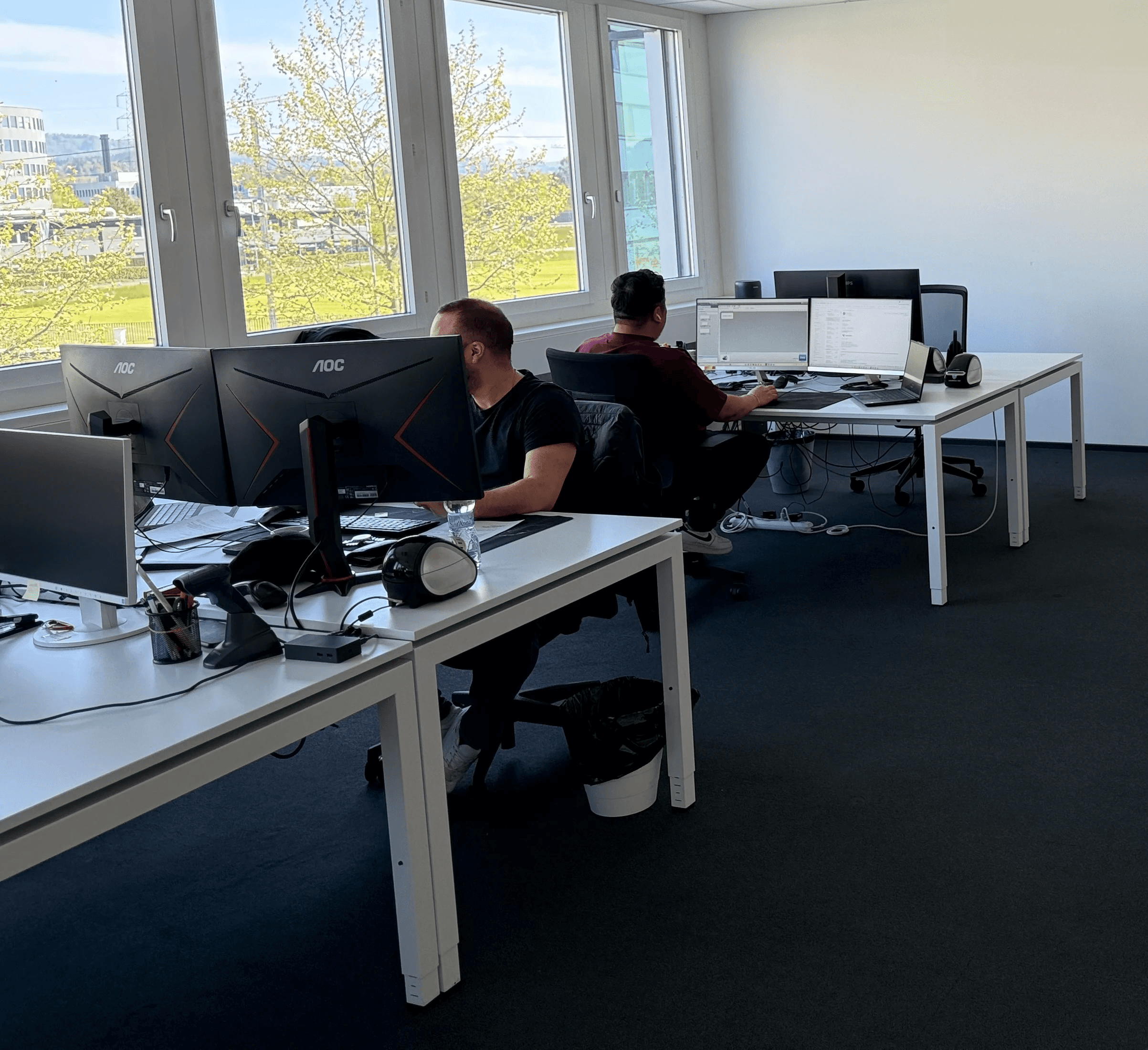 A picture of Recommerce Group office in Paris. It shows a vegetal wall.