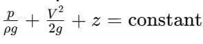 Bernoulli’s equation
