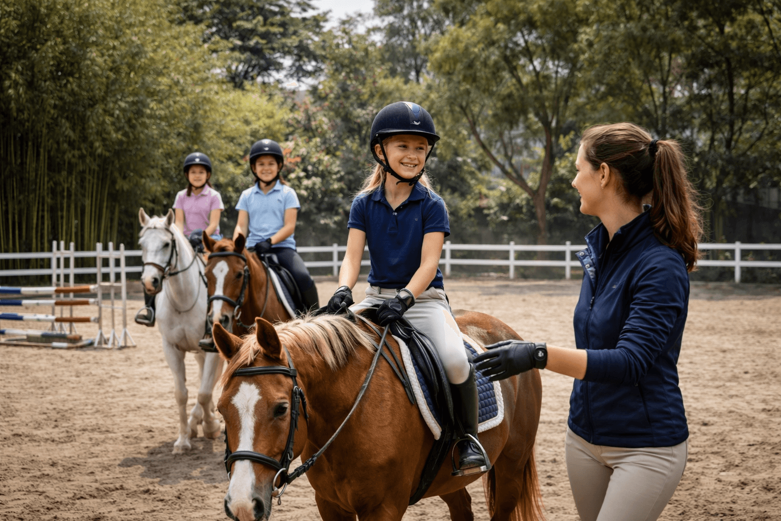 Coach explaining stuff to an athlete