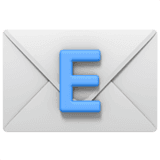 Stylized white envelope icon tilted at an angle, representing a message or notification.