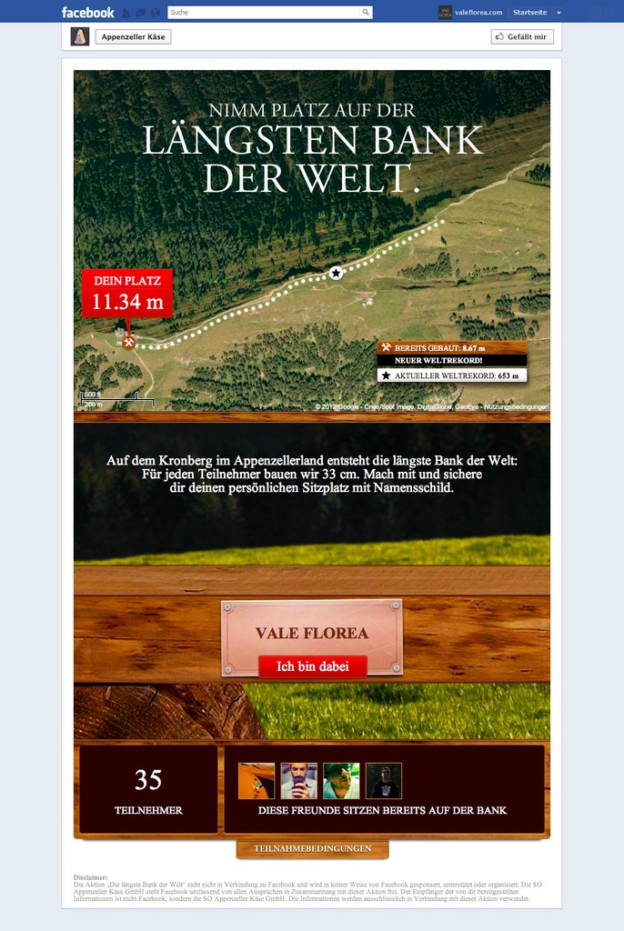 Appenzeller - Die längste Bank der Welt