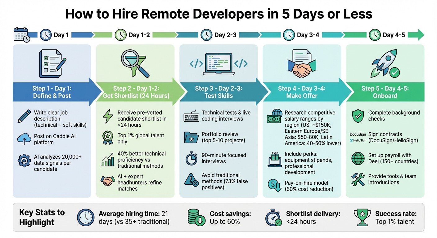 How to Hire Remote Developers in 5 Days: Step-by-Step Process